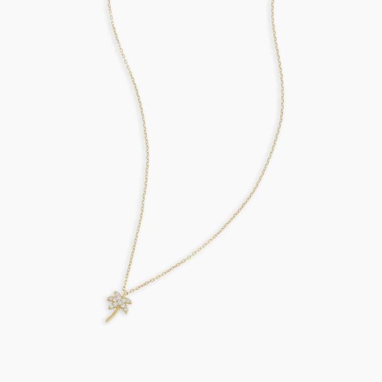 Diamond Palm Necklace